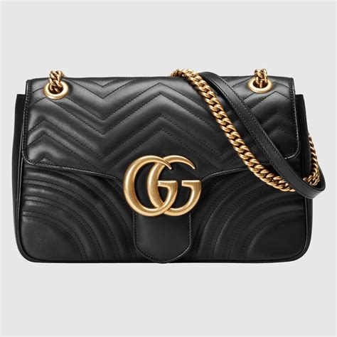 gucci marmont media nera